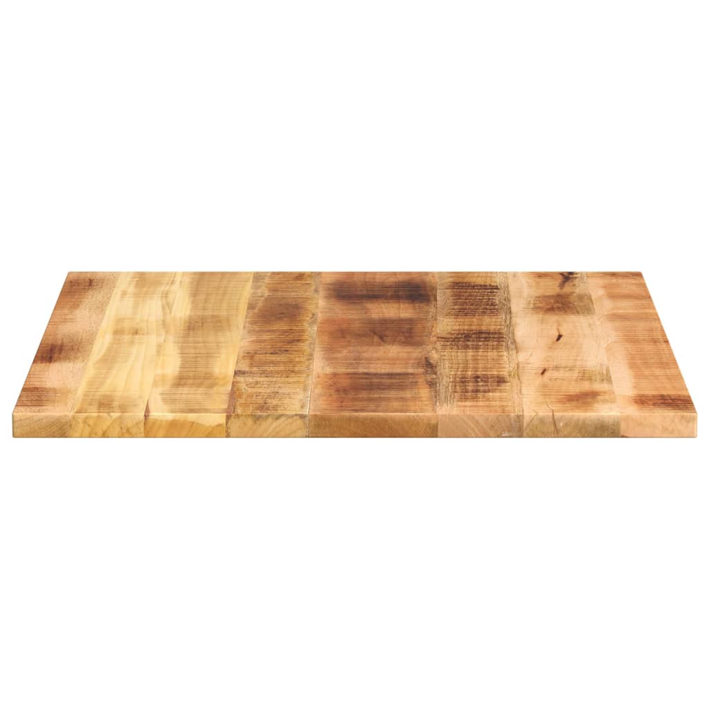Table Top 80x80x3,8 cm Square Solid Wood Rough Mango