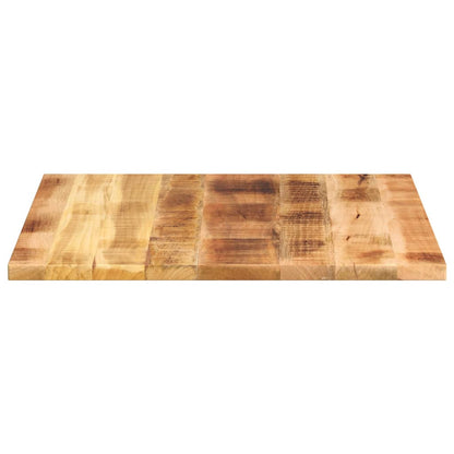 Table Top 80x80x3,8 cm Square Solid Wood Rough Mango
