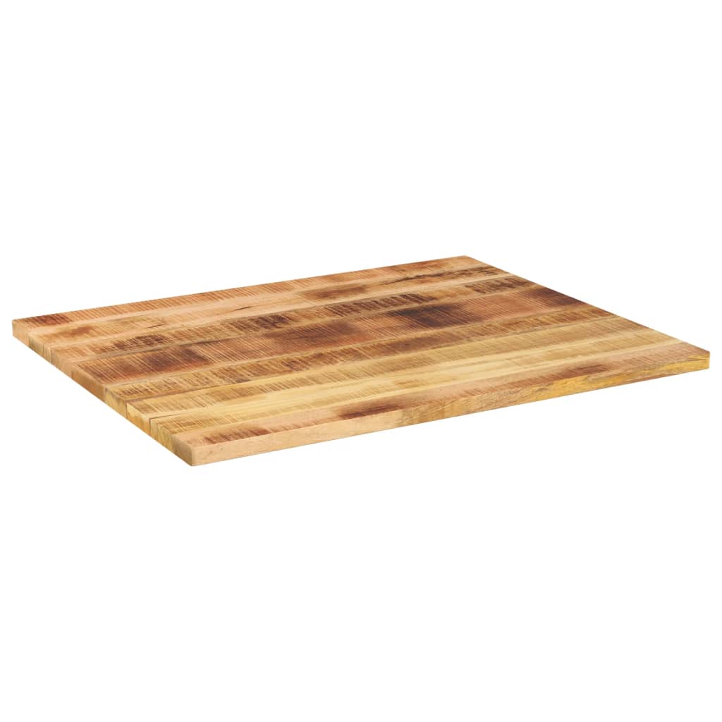Table Top 90x80x3.8 cm Rectangular Solid Wood Rough Mango
