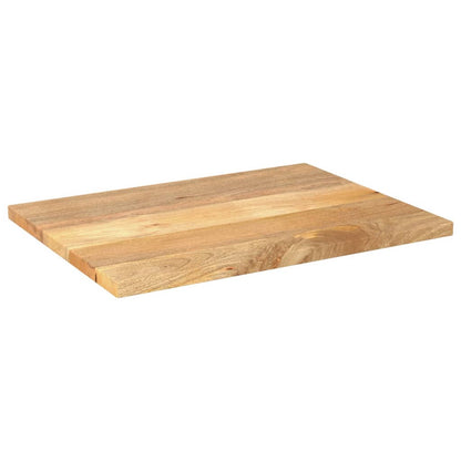 Table Top 80x60x3.8 cm Rectangular Solid Wood Mango