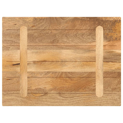 Table Top 80x60x3.8 cm Rectangular Solid Wood Mango