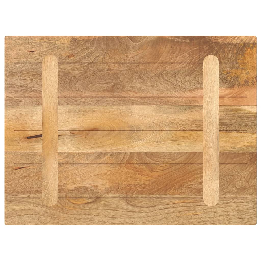 Table Top 80x70x3.8 cm Rectangular Solid Wood Mango
