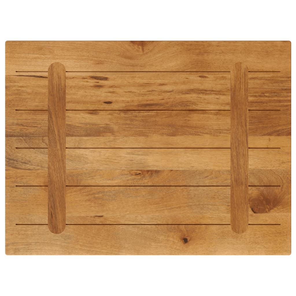 Table Top 80x60x2.5 cm Rectangular Solid Wood Mango