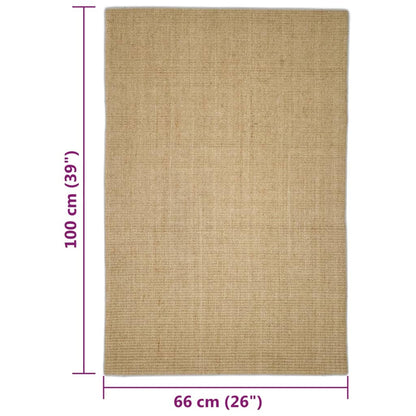 Sisal Rug for Scratching Post 66x100 cm