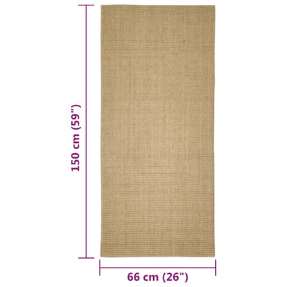 Sisal Rug for Scratching Post 66x150 cm