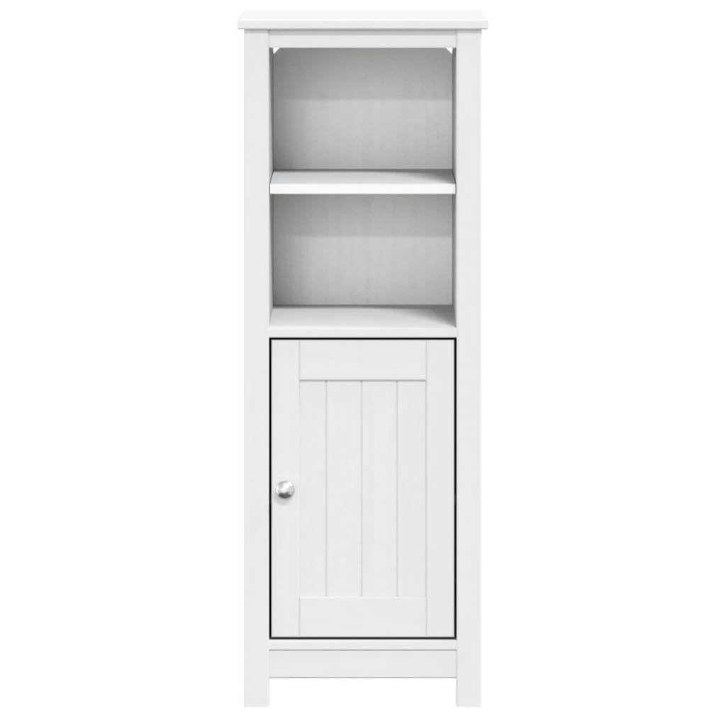 Bathroom Cabinet | White | Solid pine wood | 40 cm x 34 cm x 110 cm