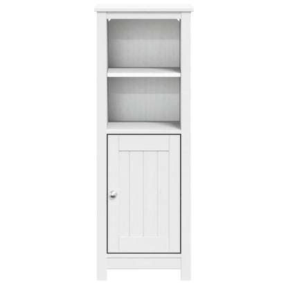 Bathroom Cabinet | White | Solid pine wood | 40 cm x 34 cm x 110 cm