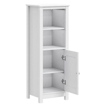 Bathroom Cabinet | White | Solid pine wood | 40 cm x 34 cm x 110 cm