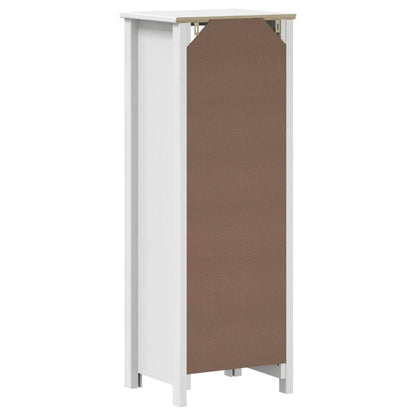 Bathroom Cabinet | White | Solid pine wood | 40 cm x 34 cm x 110 cm
