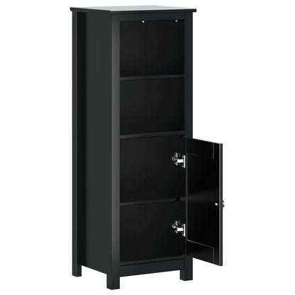 Bathroom Cabinet | Black | Solid pine wood, engineered wood, metal