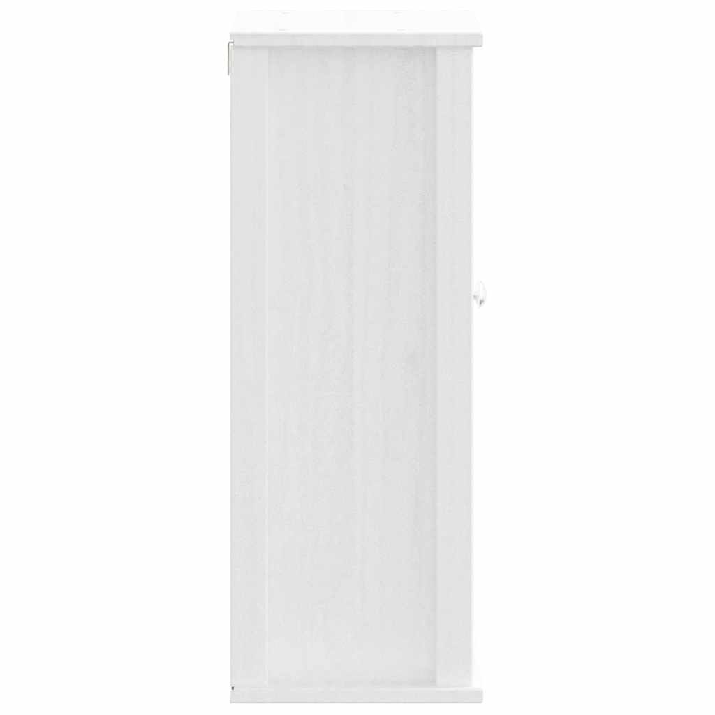 Bathroom Wall Cabinet "BERG" White 40x27x71,5 cm Solid Wood Pine