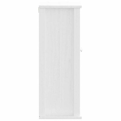 Bathroom Wall Cabinet "BERG" White 40x27x71,5 cm Solid Wood Pine