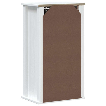 Bathroom Wall Cabinet "BERG" White 40x27x71,5 cm Solid Wood Pine