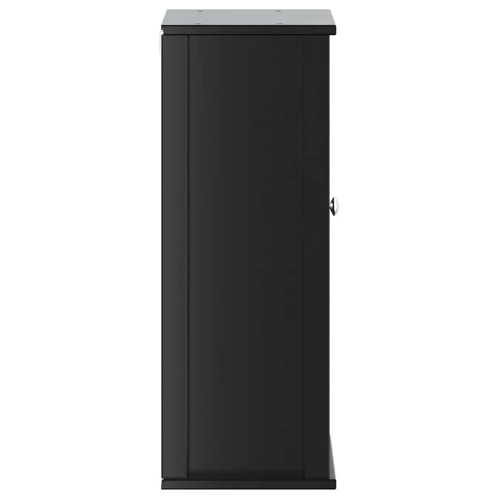 Bathroom Wall Cabinet "BERG" Black 40x27x71,5 cm Solid Wood Pine