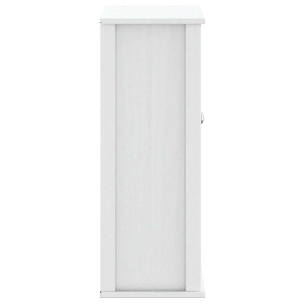 Bathroom Wall Cabinet BERG White 69.5x27x71.5 cm Solid Wood