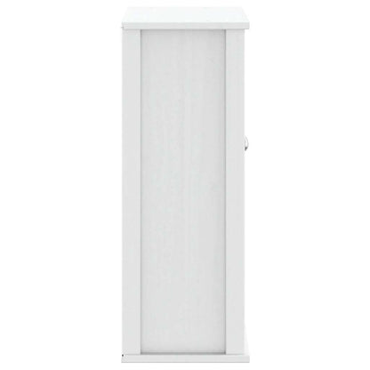 Bathroom Wall Cabinet BERG White 69.5x27x71.5 cm Solid Wood