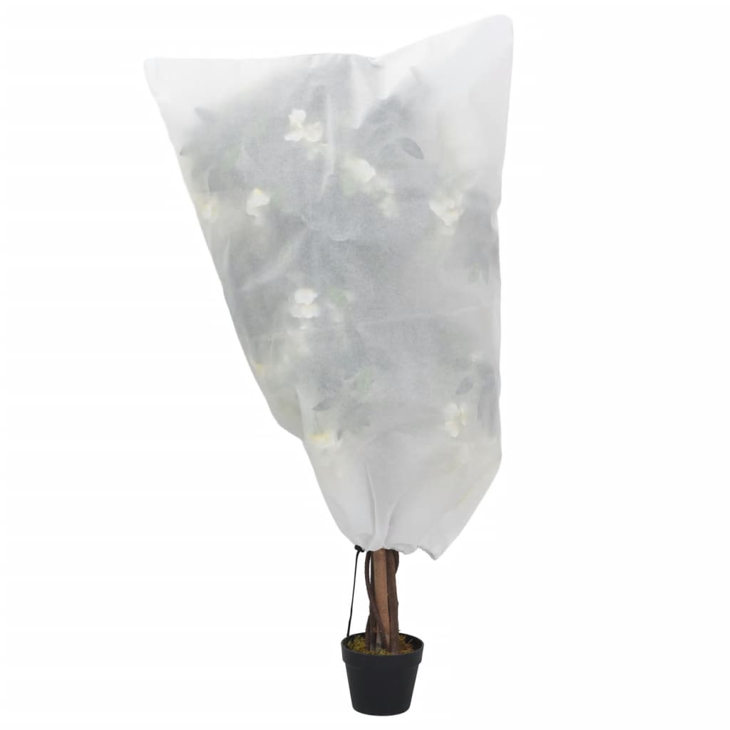 Plant Fleece Covers with Drawstring 8 pcs 70 g/m² 0.8x0.8 m