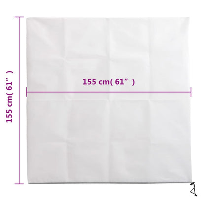Plant Fleece Covers with Zip 4 pcs 70 g/m² 1.55x1.55 m