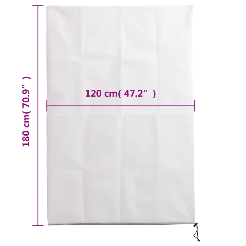 Plant Fleece Covers with Zip 4 pcs 70 g/m² 1.2x1.8 m