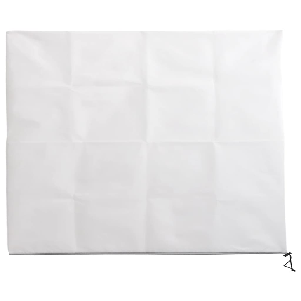 Plant Fleece Covers with Zip 2 pcs 70 g/m² 3.14x2.5 m - Lightweight breathable non-woven fabric ensures protection for plants during winter.