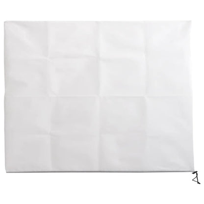 Plant Fleece Covers with Zip 2 pcs 70 g/m² 3.14x2.5 m - Lightweight breathable non-woven fabric ensures protection for plants during winter.