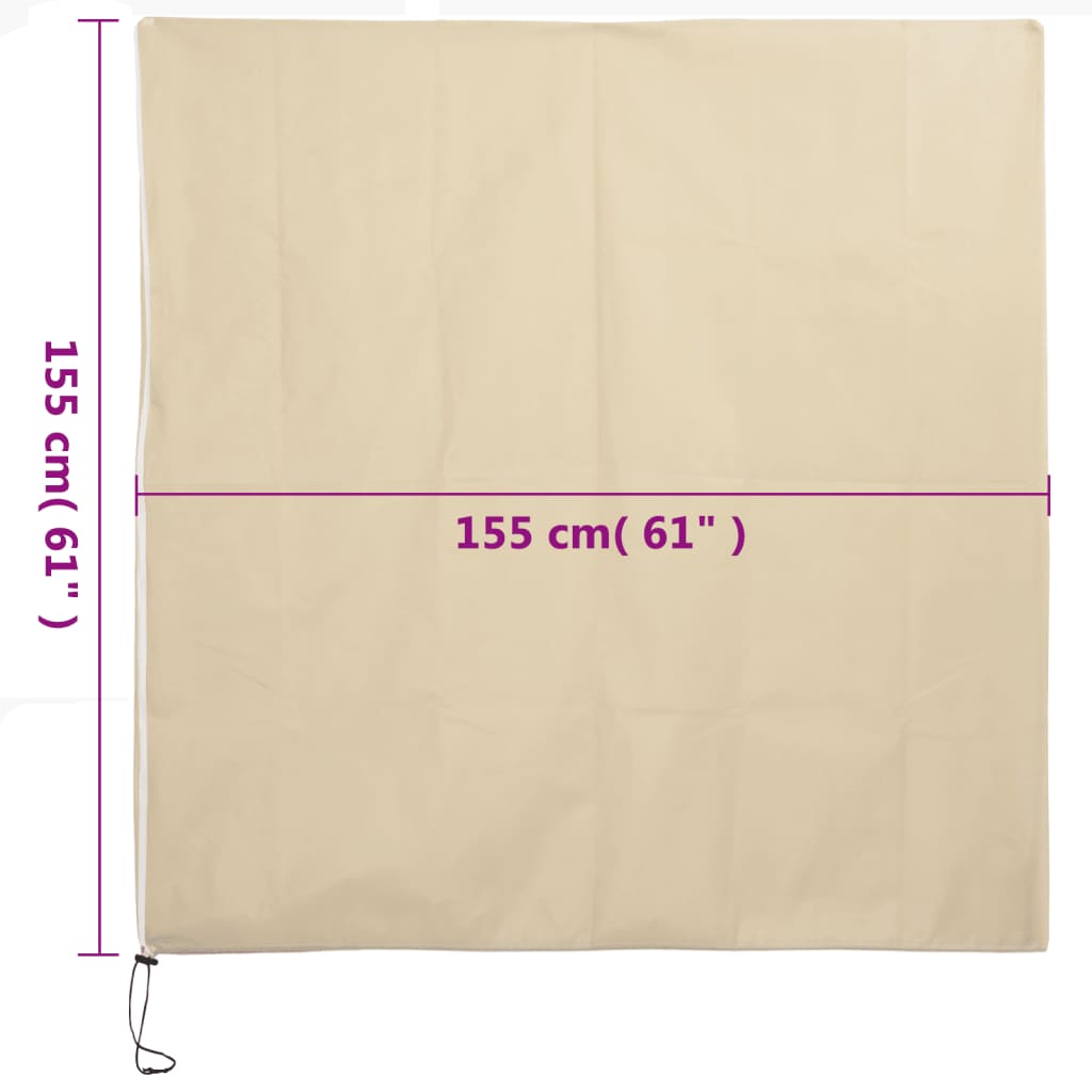 Plant Fleece Covers with Zip 4 pcs 70 g/m² 1.55x1.55 m