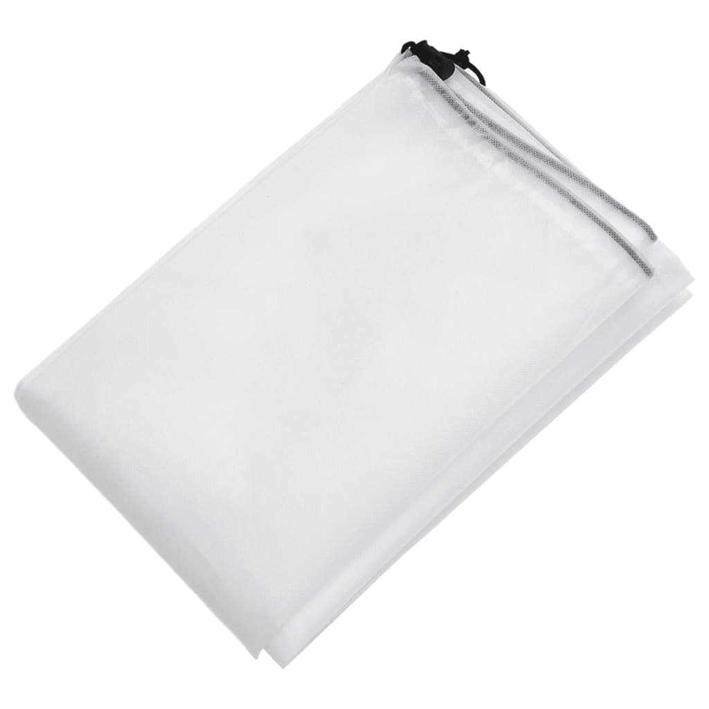 Plant Fleece Covers with Drawstring - 12 pcs, 70 g/m², 0.8x0.8 m, ideal for winter plant protection.