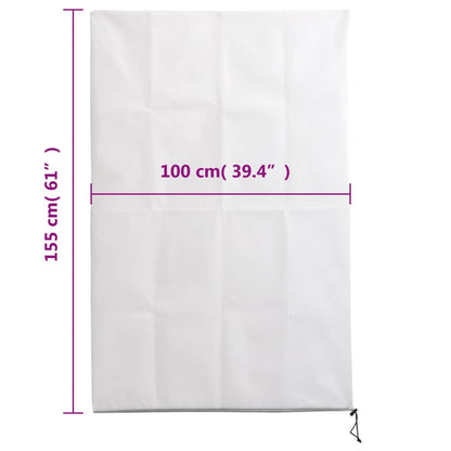 Package of Plant Fleece Covers with Zip 10 pcs 70 g/m² 1x1.55 m ready for winter use, suitable for various plants.