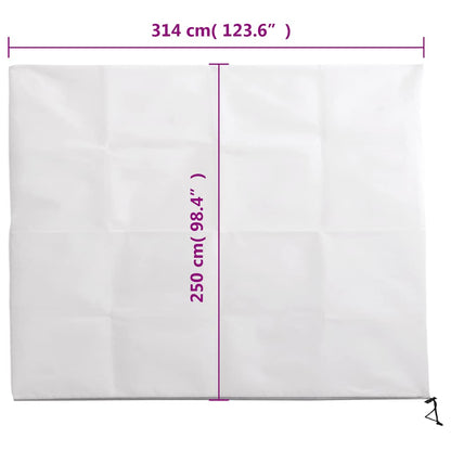 Plant Fleece Covers with Zip 4 pcs 70 g/m² 3.14x2.5 m