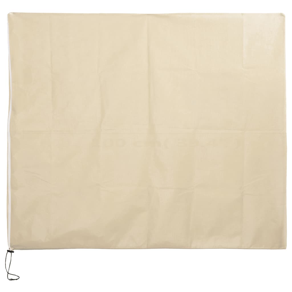 Plant Fleece Covers with Zip 10 pcs 70 g/m² 2.36x2 m displayed outdoors, showcasing its breathable non-woven fabric.