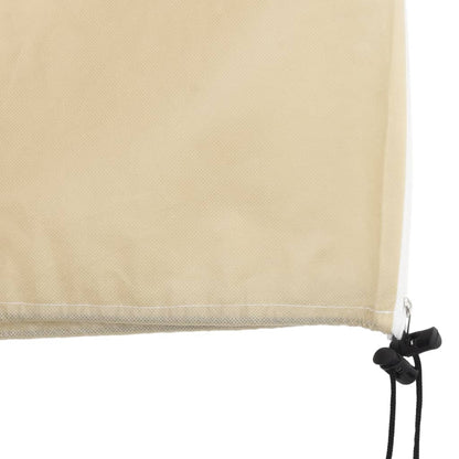 Plant Fleece Covers with Zip 10 pcs 70 g/m² 2.36x2 m showing the side zip for easy access and watering.