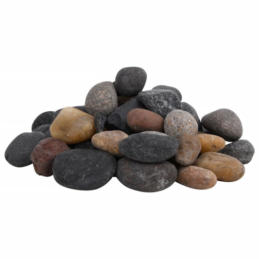 Polished Pebbles 10 kg Mixed Colour 5-8 cm