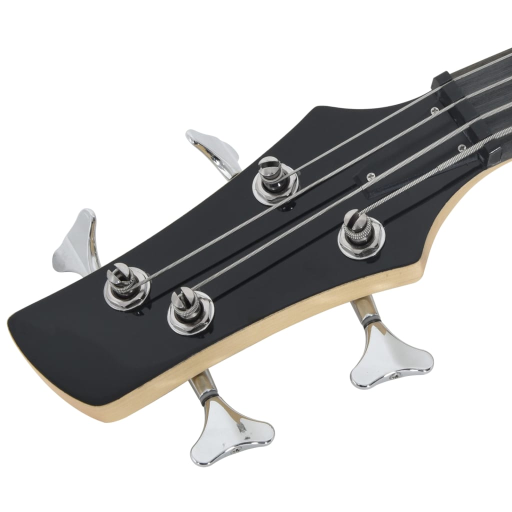 Electric Bass Guitar for Beginner with Bag Brown and Black 4/4 46"