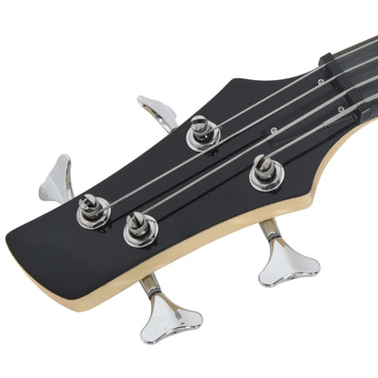 Electric Bass Guitar for Beginner with Bag Brown and Black 4/4 46"