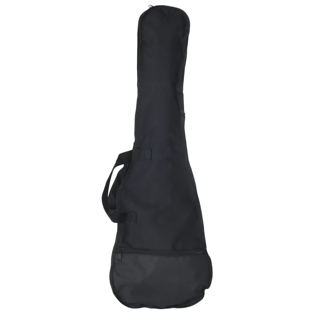 Electric Guitar for Kids with Bag Brown and Black 3/4 30", featuring the comfortable grip and mini size tailored for children.