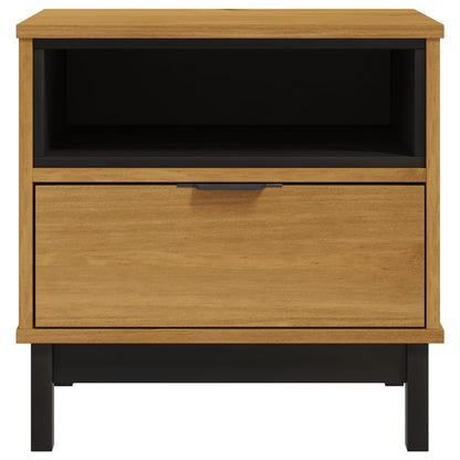 Side Table FLAM 50x50x50 cm Solid Wood Pine