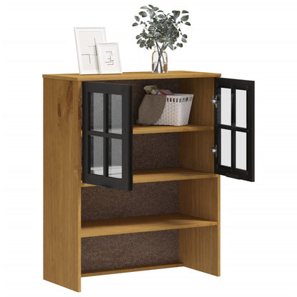 Top for Highboard with Glass Doors "FLAM" Solid Wood Pine