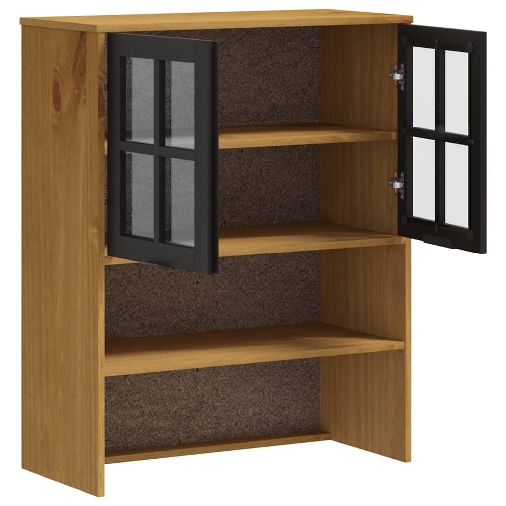 Top for Highboard with Glass Doors "FLAM" Solid Wood Pine