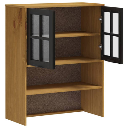 Top for Highboard with Glass Doors "FLAM" Solid Wood Pine