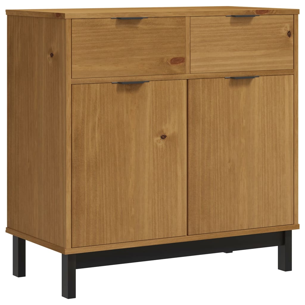 Sideboard "FLAM" 80x40x80 cm Solid Wood Pine