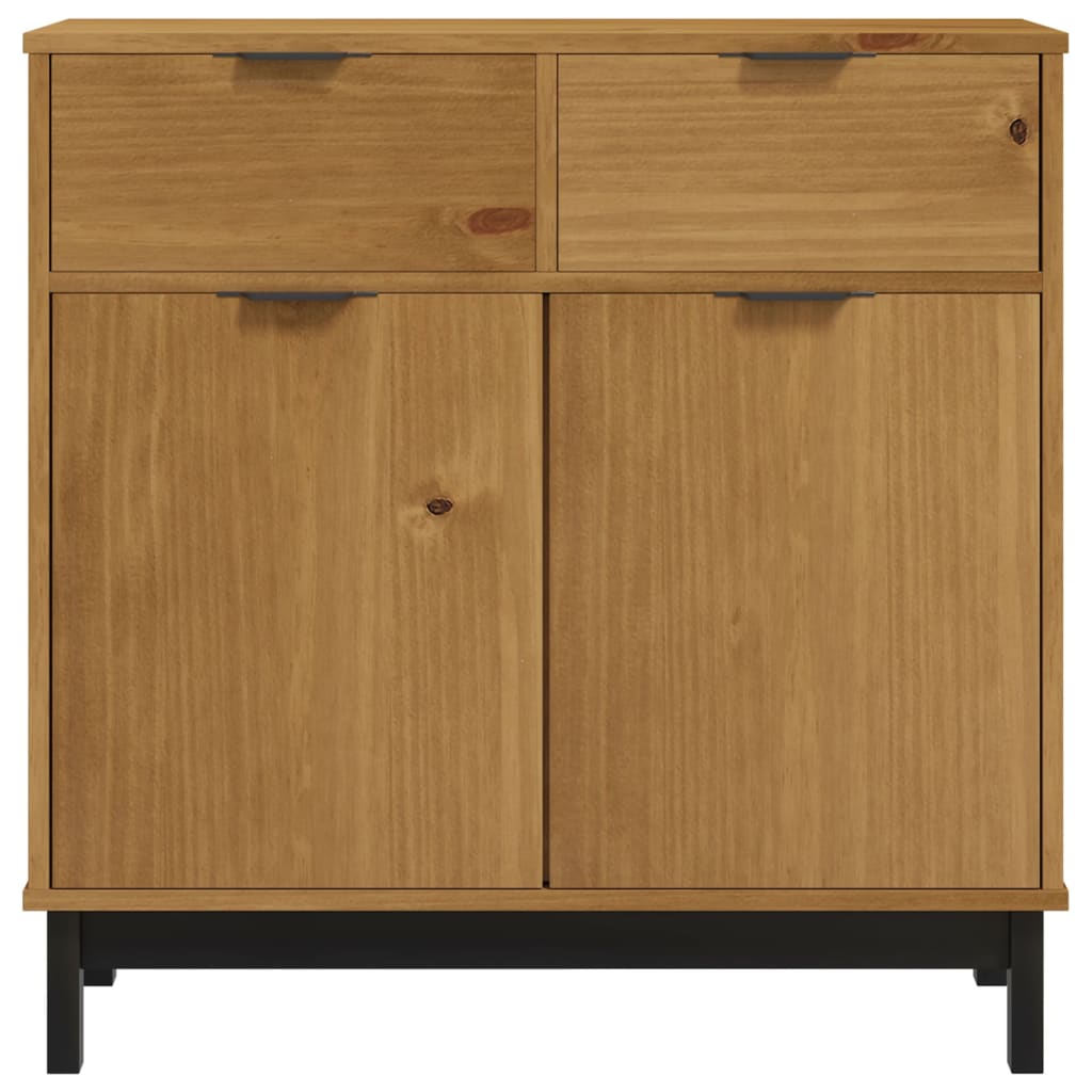 Sideboard "FLAM" 80x40x80 cm Solid Wood Pine
