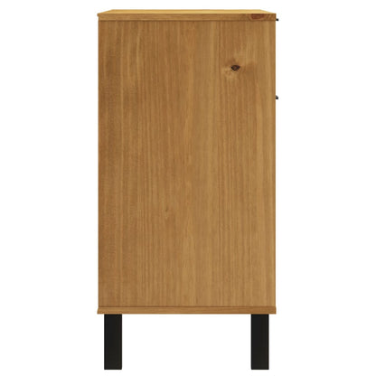 Sideboard "FLAM" 80x40x80 cm Solid Wood Pine