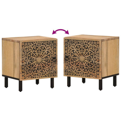 Bedside Cabinets 2 pcs 40x33x46 cm Solid Wood Mango