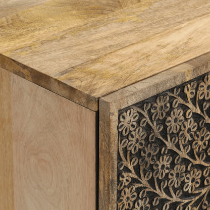 Side Cabinet 60x33x75 cm Solid Wood Mango