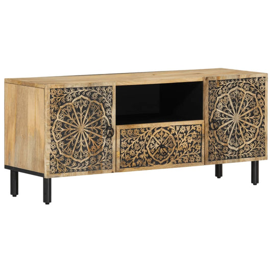 TV Cabinet 105x33x46 cm Solid Wood Mango