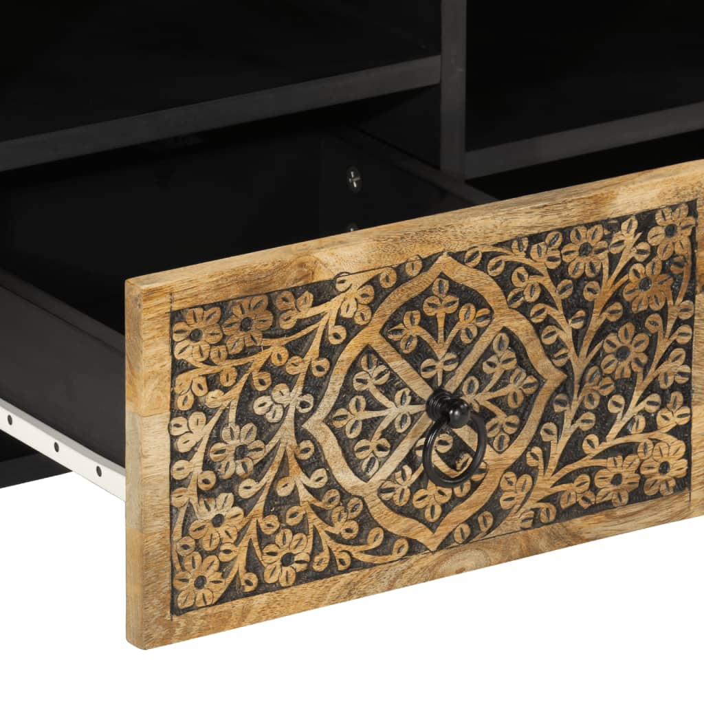 TV Cabinet 100x33x46 cm Solid Wood Mango