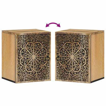 Bathroom Wall Cabinet 38x33x48 cm Solid Wood Mango