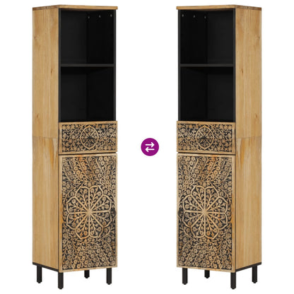 Bathroom Cabinet 38x33x160 cm Solid Wood Mango