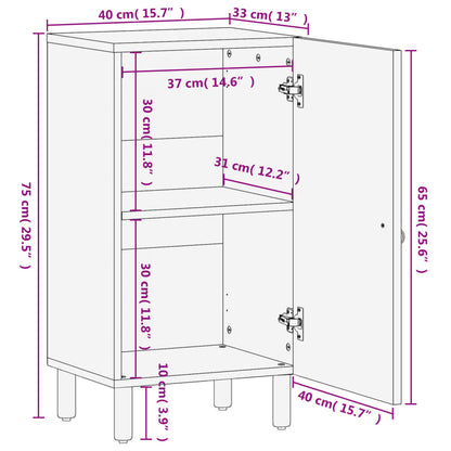 Side Cabinet 40x33x75 cm Solid Wood Mango