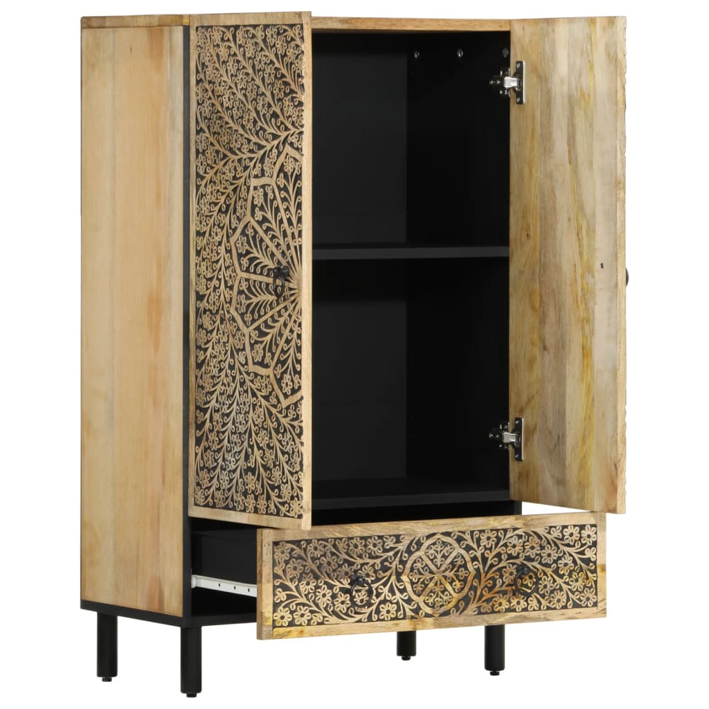 Highboard 60x33x100 cm Solid Wood Mango